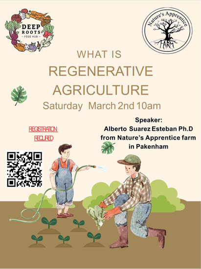 What is Regenerative Agriculture Online Event with Deep Roots Food Hub